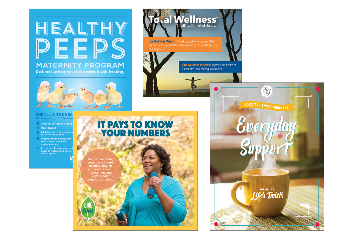 Wellness program promotional graphics